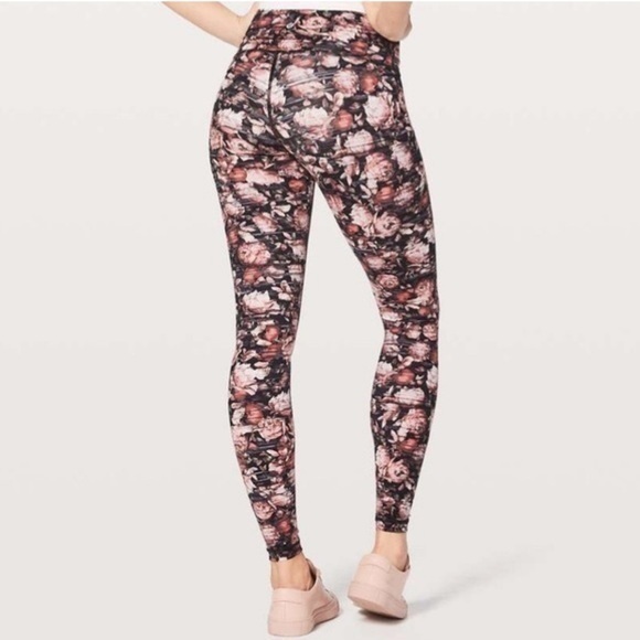 Lululemon peony multi pink Wunder Under Hi-Rise Tight leggings - Picture 1 of 10